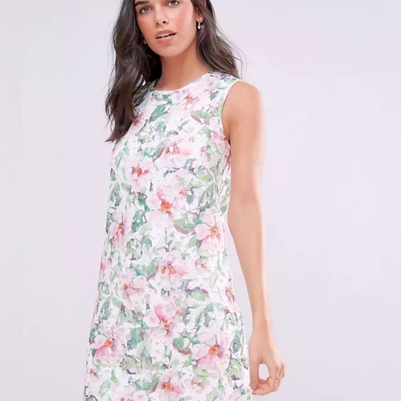 Uttam Boutique Floral print lace mini Dress in Small - Picture 1 of 14